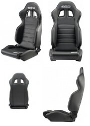 Сидение спортивное (анатомическое) Sparco R-100 SKY (кожвинил).
