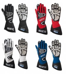 Перчатки Sparco TIDE RG-9. Черные/бело-черные/красно-черные/сине-черные. Размеры: 7-12.