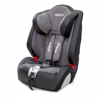 Сидение детское Sparco F 1000K 9-36кг. Цвет: серый, синий и красный.