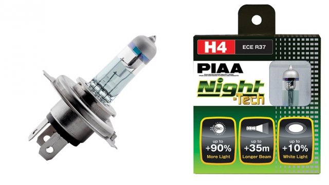   H4 PIAA Night Tech 60/55W ( 140/130W).