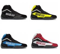 Ботинки Sparco GAMMA KB-4. Цвет: черный с синим, красный с черным, желтый с черным и чисто черный. Размеры от 26 до 48.